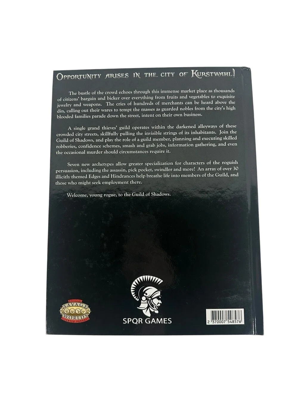 Guild of Shadows Campaign Guide (Hardcover) VG+/NM
